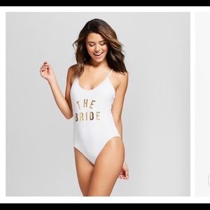 Bride one piece swimsuit
